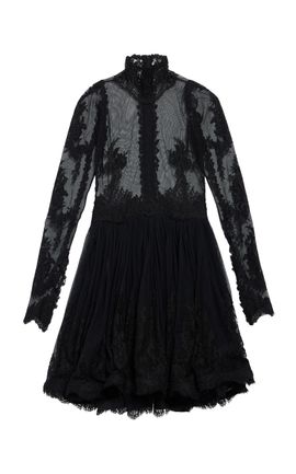 Balenciaga Balenciaga Lace CottonBlend Mini Dress