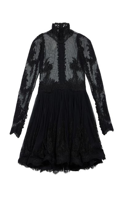 Balenciaga Balenciaga Lace CottonBlend Mini Dress