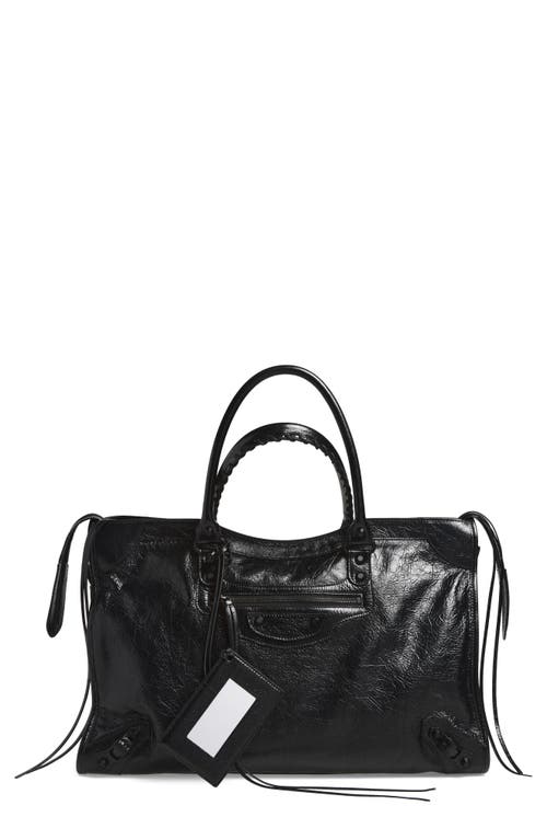 Balenciaga Balenciaga Large Le City Arena Leather Satchel