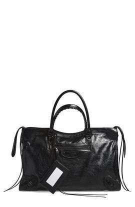 Balenciaga Balenciaga Large Le City Arena Leather Satchel