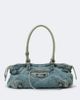 Balenciaga Balenciaga Le City East-West denim shoulder bag - 1