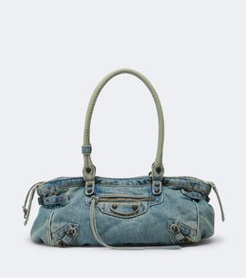 Balenciaga Balenciaga Le City East-West denim shoulder bag