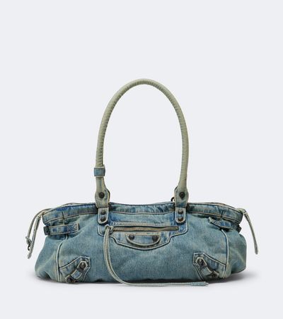 Balenciaga Balenciaga Le City East-West denim shoulder bag