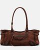Balenciaga Balenciaga Le City East-West Small suede shoulder bag - 1