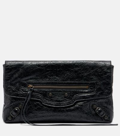 Balenciaga Balenciaga Le City leather clutch