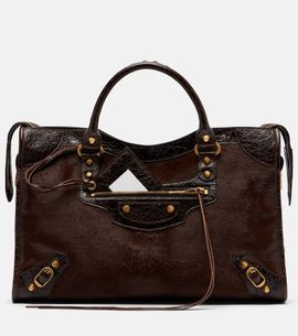 Balenciaga Balenciaga Le City Medium calf hair top-handle bag