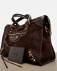 Balenciaga Balenciaga Le City Medium calf hair top-handle bag - 6