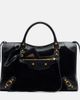 Balenciaga Balenciaga Le City Medium leather-trimmed suede tote bag - 1
