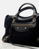Balenciaga Balenciaga Le City Medium leather-trimmed suede tote bag - 6