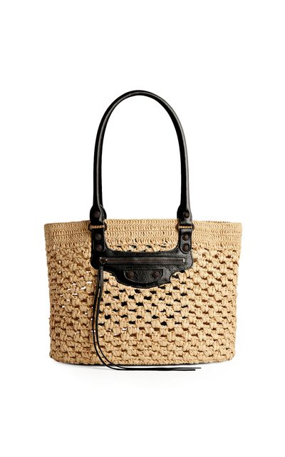Balenciaga Balenciaga Le City Medium Raffia Basket Bag