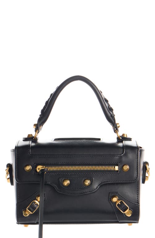 Balenciaga Balenciaga Le City Sleek Box Leather Satchel