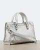 Balenciaga Balenciaga Le City Small metallic leather top-handle bag - 4