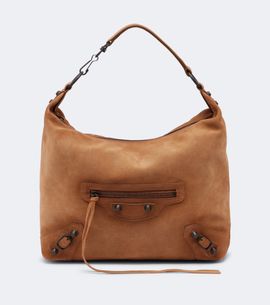 Balenciaga Balenciaga Le City Small suede shoulder bag