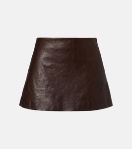 Balenciaga Balenciaga Leather miniskirt