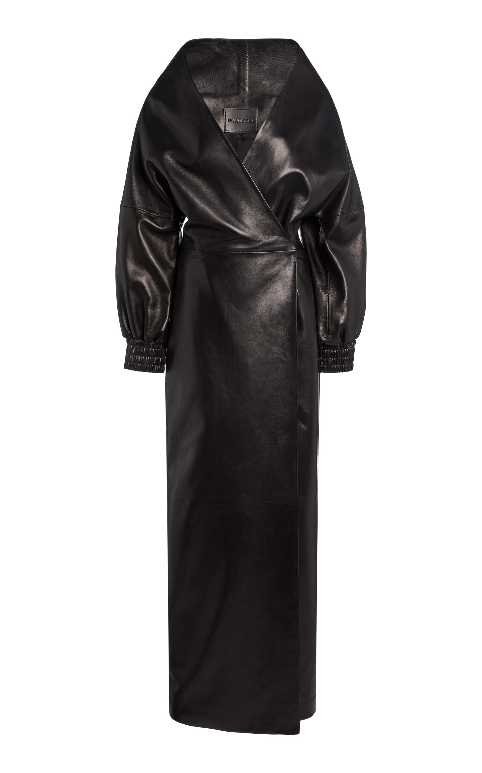 Balenciaga Balenciaga Leather Wrap Dress