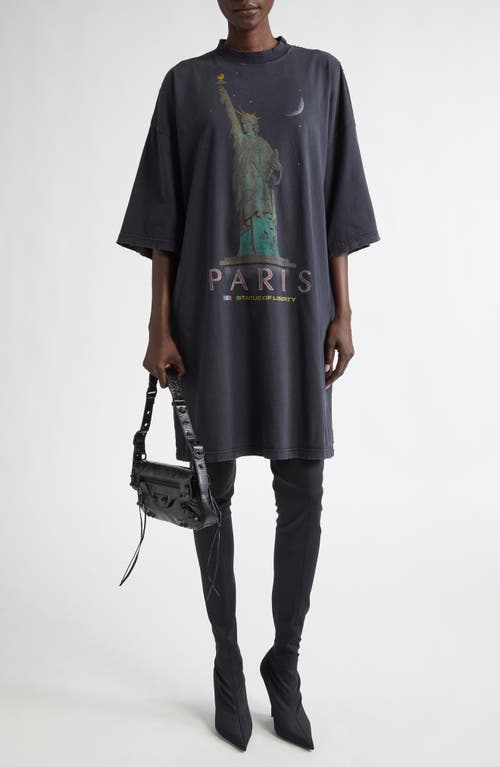Balenciaga Balenciaga Liberty Graphic T-Shirt Minidress