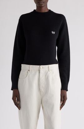 Balenciaga Balenciaga Logo Embroidered Wool Sweater