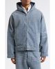 Balenciaga Balenciaga Logo Embroidery Hooded Denim Jacket - 1