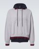 Balenciaga Balenciaga Logo layered cotton jersey hoodie - 1