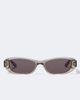Balenciaga Balenciaga Logo oval sunglasses - 1