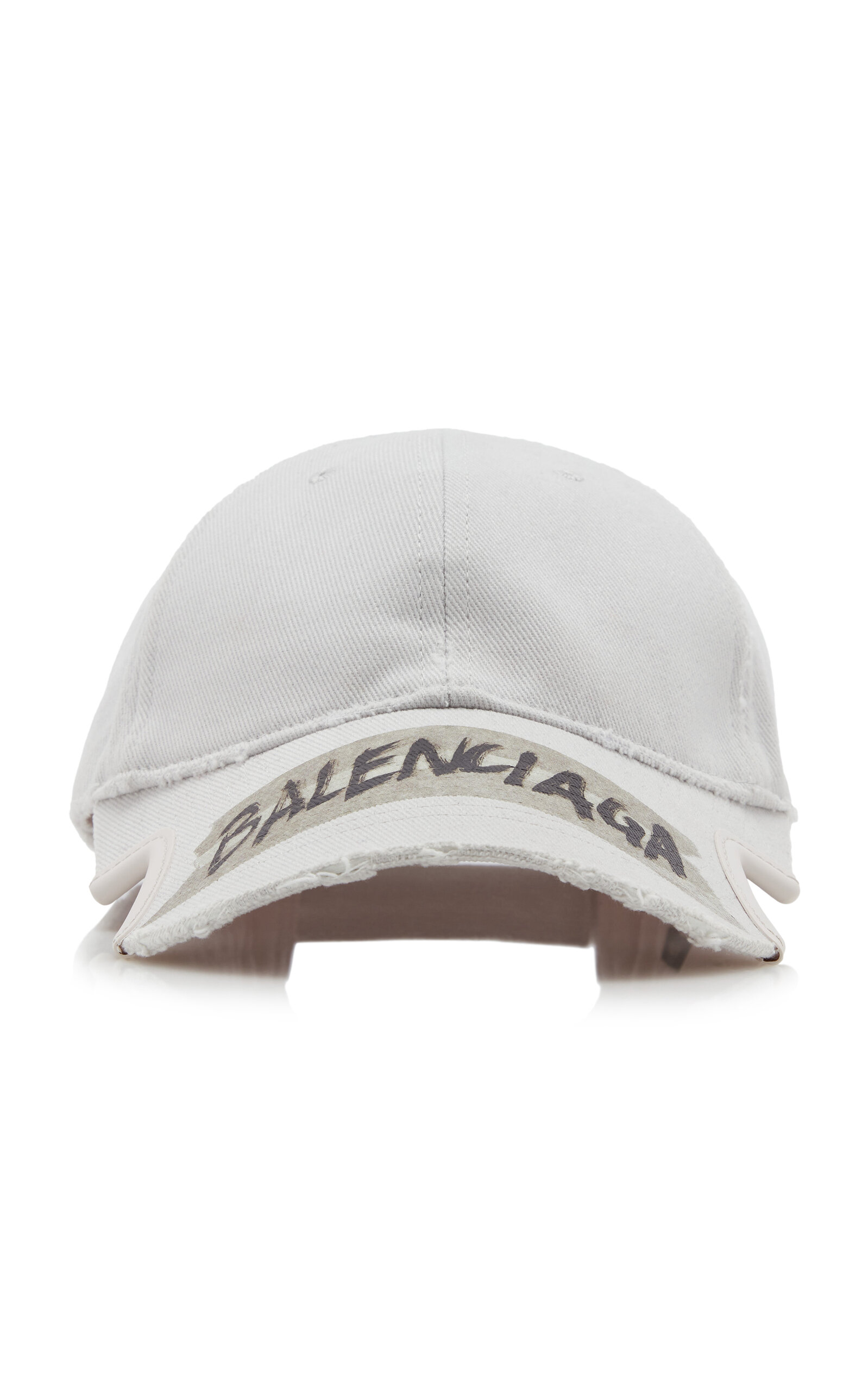 Balenciaga Balenciaga LogoEmbellished Cotton Cap White S