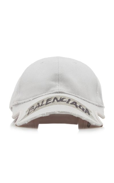 Balenciaga Balenciaga LogoEmbellished Cotton Cap White S