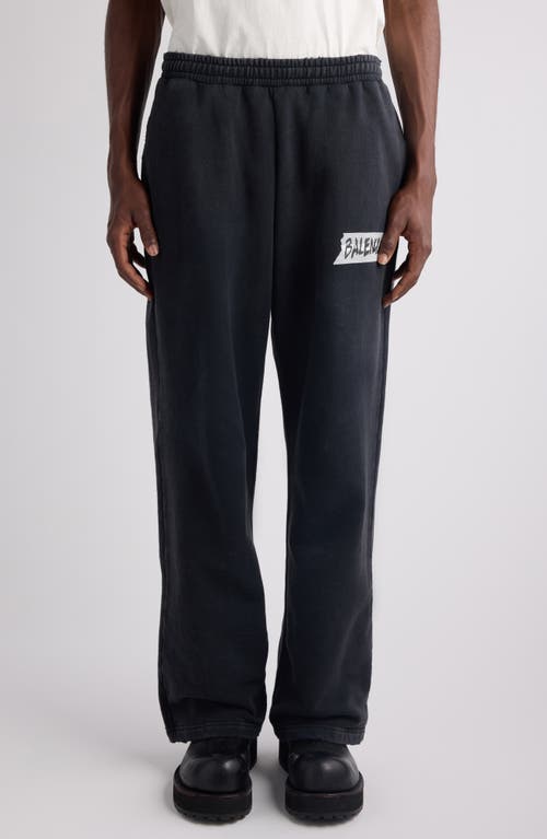 Balenciaga Balenciaga Masking Tape Logo Heavy Fleece Sweatpants