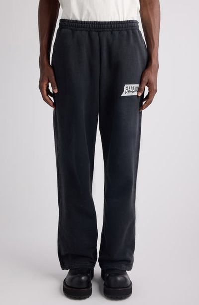 Balenciaga Balenciaga Masking Tape Logo Heavy Fleece Sweatpants