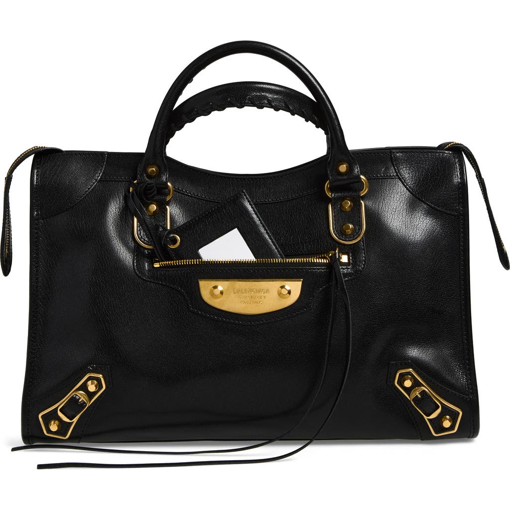 Balenciaga Balenciaga Medium Le City Uptown Leather Top Handle Bag