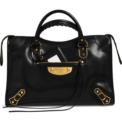 Balenciaga Balenciaga Medium Le City Uptown Leather Top Handle Bag