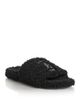 Balenciaga Balenciaga Men's Faux Shearling Logo Sandals - 1