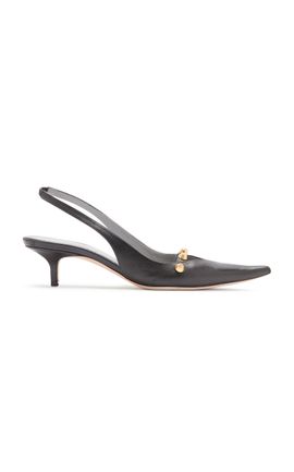 Balenciaga Balenciaga Midnight City Slingback Leather Pumps