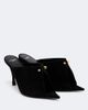Balenciaga Balenciaga Midnight City studded suede mules - 1