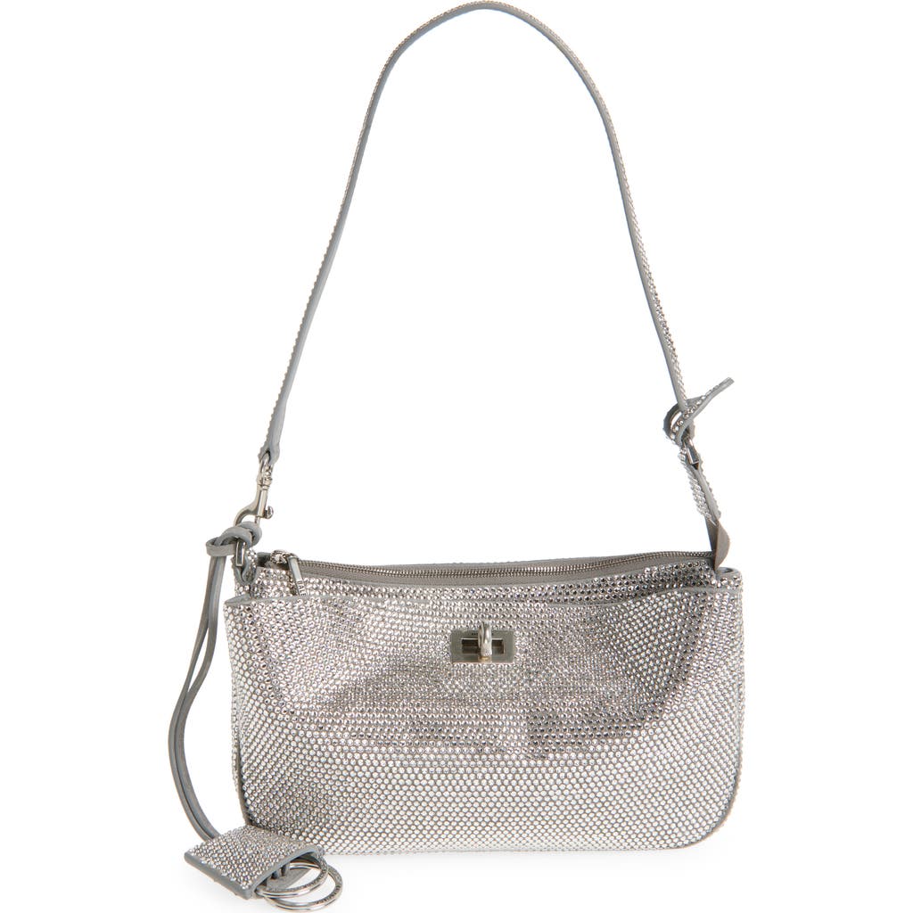 Balenciaga Balenciaga Mini Rodeo Crystal Embellished Leather Sling Pouchette
