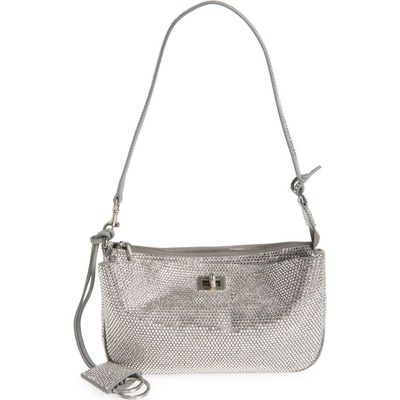 Balenciaga Balenciaga Mini Rodeo Crystal Embellished Leather Sling Pouchette