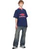 Balenciaga Balenciaga Navy 3B Football V-Neck Oversized T-shirt - 4