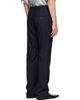 Balenciaga Balenciaga Navy Fine Wool Pinstripe Trousers - 3