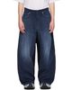 Balenciaga Balenciaga Navy Patched Baggy Jeans - 1