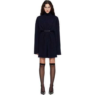 Balenciaga Balenciaga Navy Pinched Minidress