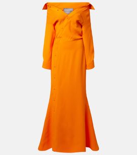 Balenciaga Balenciaga Off-shoulder silk gown