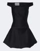 Balenciaga Balenciaga Off-shoulder wool and silk corset dress - 1