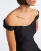 Balenciaga Balenciaga Off-shoulder wool and silk corset dress - 3
