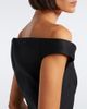 Balenciaga Balenciaga Off-shoulder wool and silk corset dress - 5