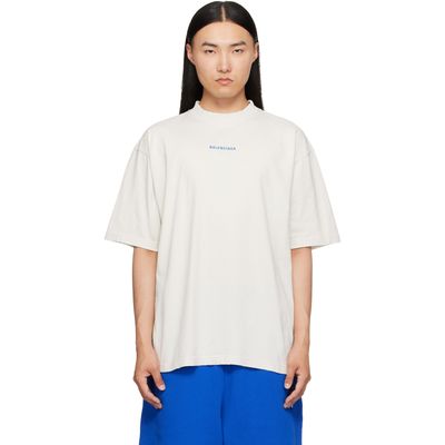 Balenciaga Balenciaga Off-White Distressed T-Shirt