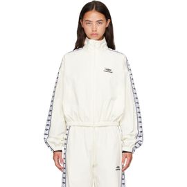 Balenciaga Balenciaga Off-White Techno Cotton Poplin Track Jacket