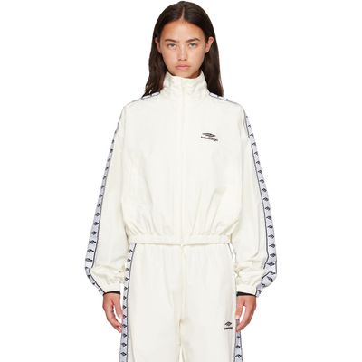 Balenciaga Balenciaga Off-White Techno Cotton Poplin Track Jacket