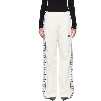 Balenciaga Balenciaga Off-White Techno Cotton Poplin Track Pants