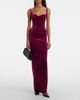 Balenciaga Balenciaga Open-back velvet gown - 2