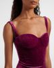 Balenciaga Balenciaga Open-back velvet gown - 4