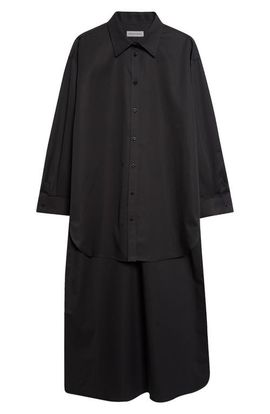 Balenciaga Balenciaga Organdi Cotton & Silk Poplin Button-Up Shirt